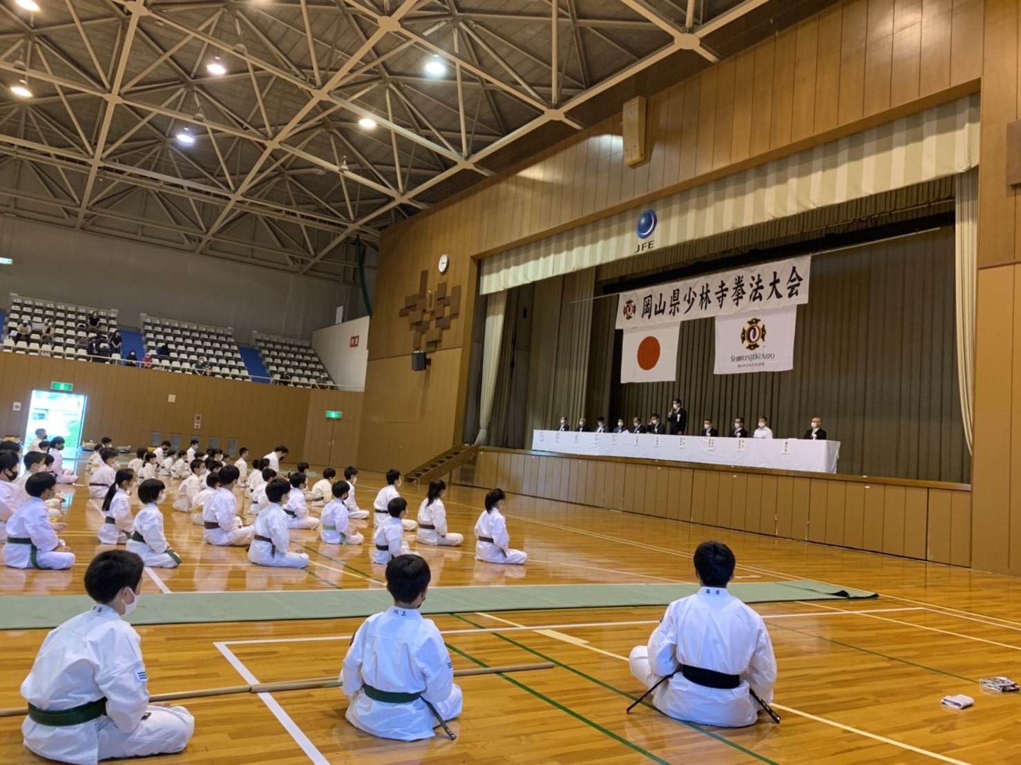 岡山県少林寺拳法大会の様子